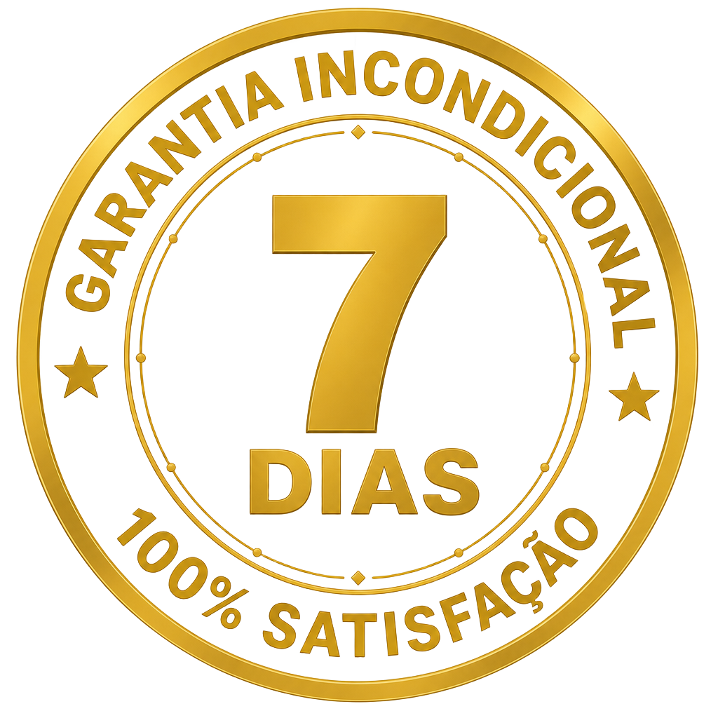 Selo de garantia de 7 dias - satisfação total
